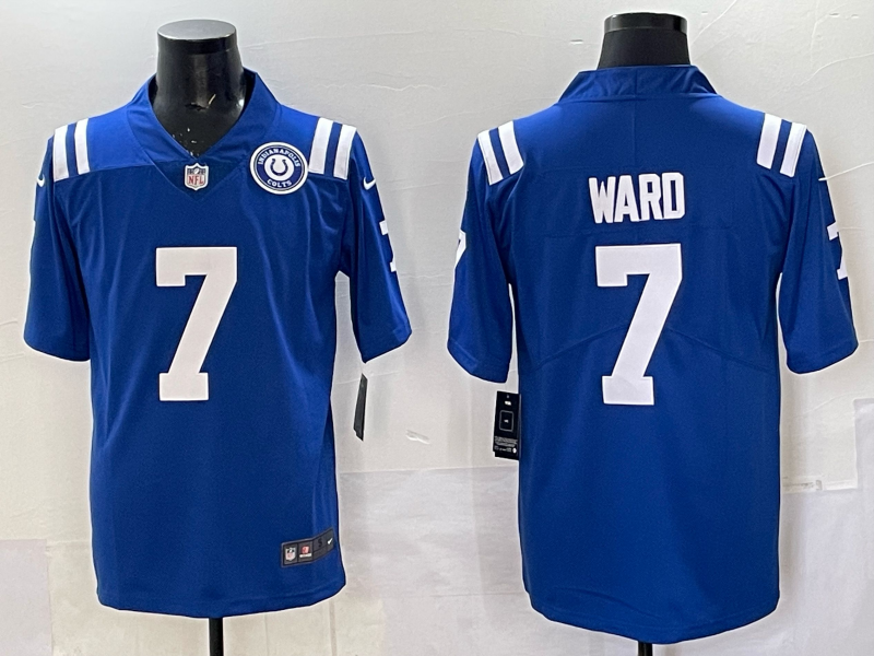 Men 2025 Indianapolis Colts #7 Ward blue NikeNFL Jersey 01->pittsburgh steelers->NFL Jersey
